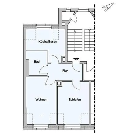 2-zimmer-traumwohnung: Schick * Hell * Ruhig * Grosse Raeume * Zentrumsnah Apartmán *